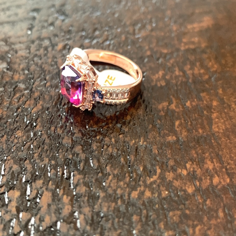 Bomb Party Alexandrite and Spinel Ring - Picture 3 of 5